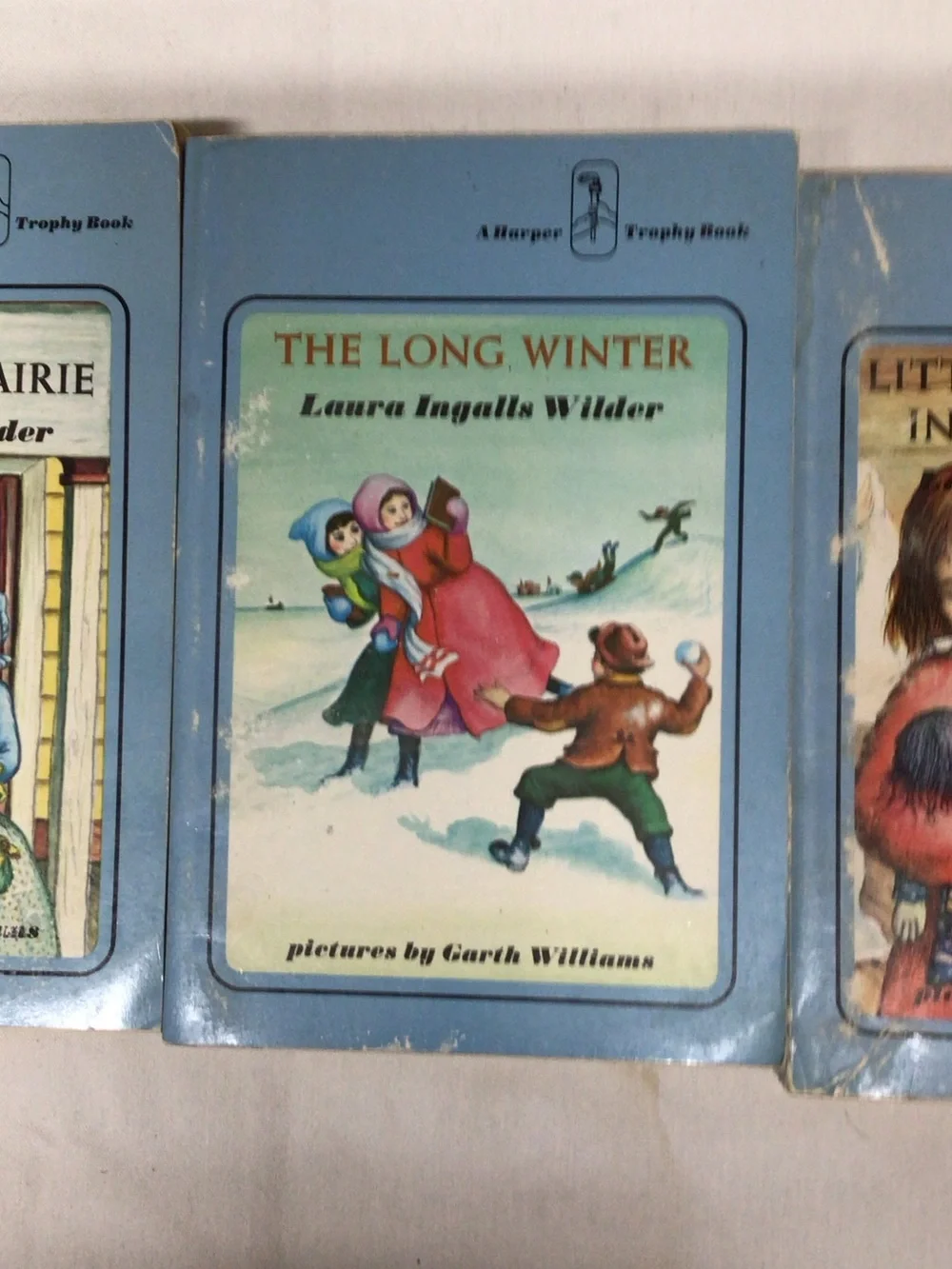 The Long Winter by Laura Ingalls Wilder - Blue Cover Coffee Table Book